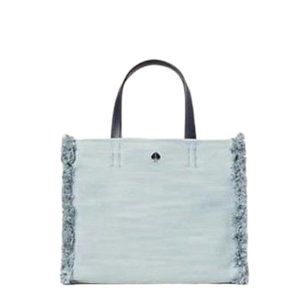 KATE SPADE SAM DENIM MEDIUM SATCHEL HANDBAG